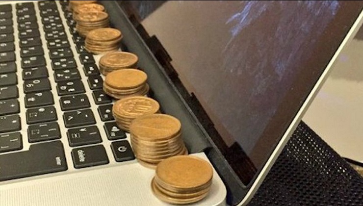 Stop your Computer from overheating by stacking Copper Coins on it