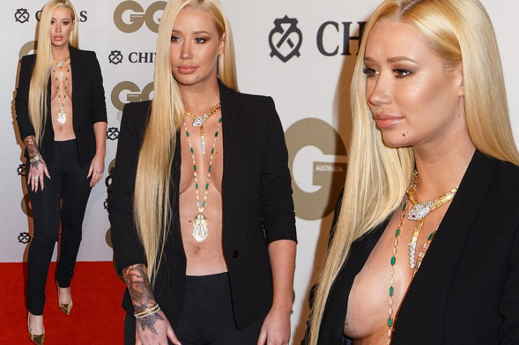 Braless Iggy Azalea announces her “award winning vagina” as she accepts Woman of the Year at GQ’s Awards