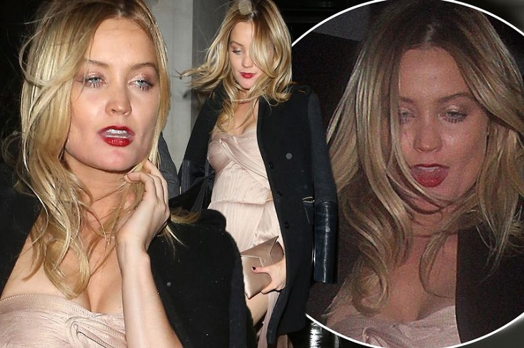 Laura Whitmore looks worse for wear as she steps out in daring dress at the Global Gift Gala