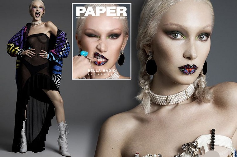 Bella Hadid poses topless in new sexy shoot for Paper Magazine