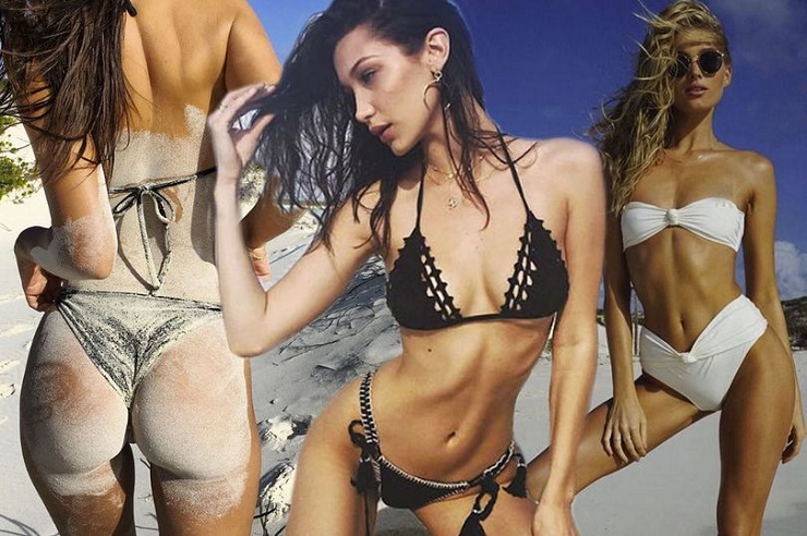 Emily Ratajowski and Bella Hadid sizzle in the sun alongside their Victoria’s Secret pals