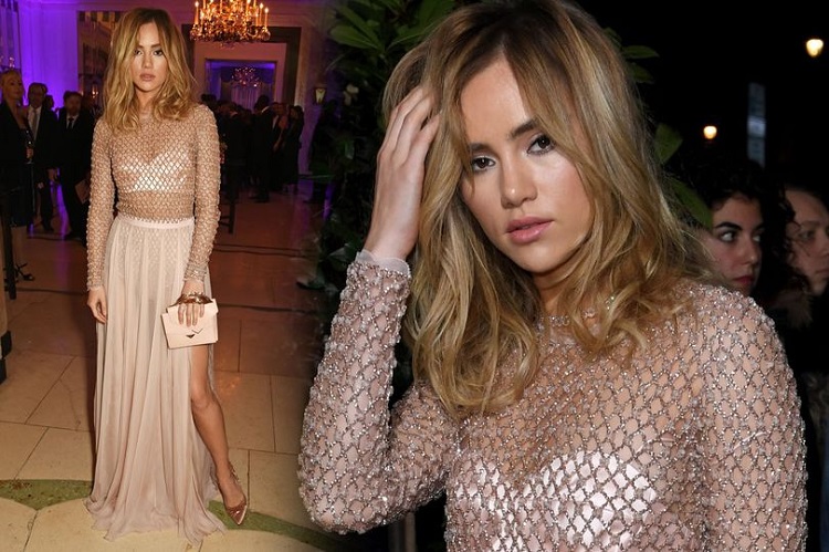 Suki Waterhouse wows in sheer pink gown as she leads fashion pack at Evening Standard Film Awards