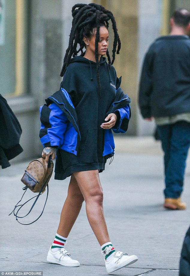 Rihanna rocks new wild dreadlocks with Casual K Outfit she steps out in NYC
