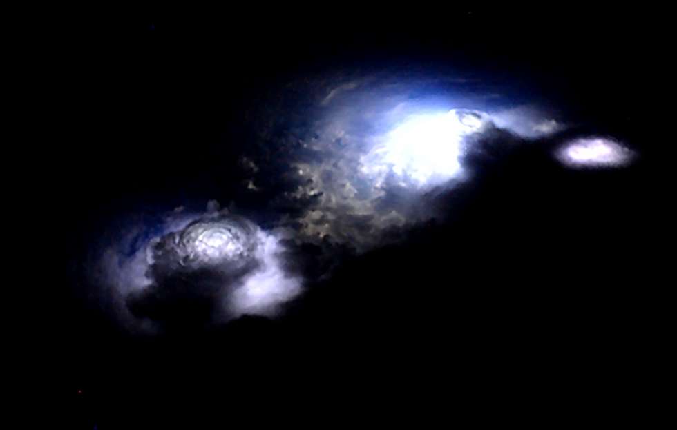 Amazing Blue Jets from Thunderstorms seen from Space