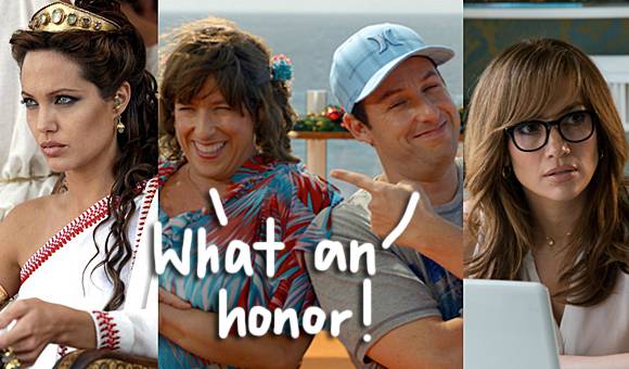 Are Angelina Jolie, Adam Sandler, & Jennifer Lopez The WORST Actors of All Time?! See who has the most Razzie Nominations!