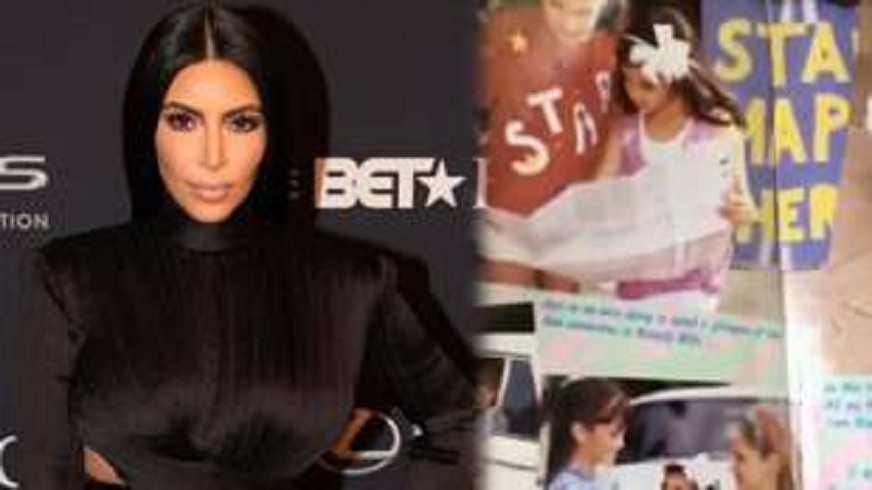 Kim Kardashian Shows off First Modeling Gig in adorable 80’s Barbie Magazine