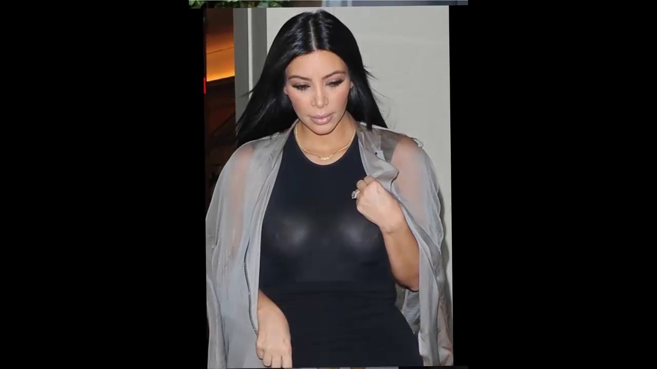 Kim Kardashian flaunts Nipples in Skin-Tight Tank in Costa Rica