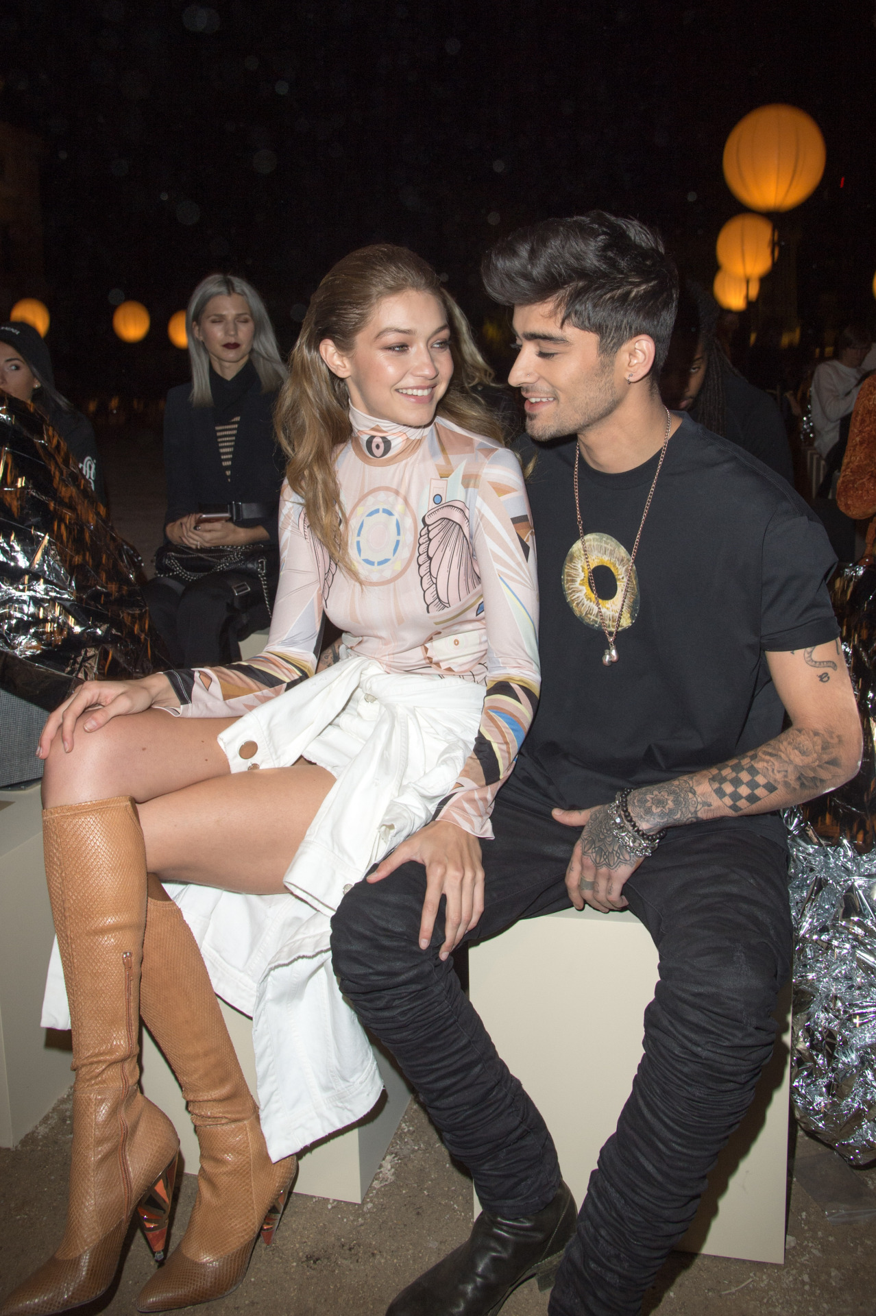 Zayn Malik sits Front Row at Paris Fashion Week supporting Gigi Hadid
